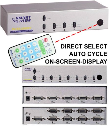VGA SELECTOR WITH REMOTE CONTROL SMARTVIEW