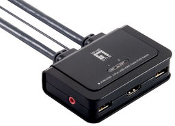 2-Port USB HDMI Cable KVM Switch - Level1