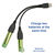 USB Y SPLITTER CABLE USB-AM TO 2x USB-AF