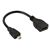 MICRO HDMI-M TO HDMI-F ADAPTOR CABLE