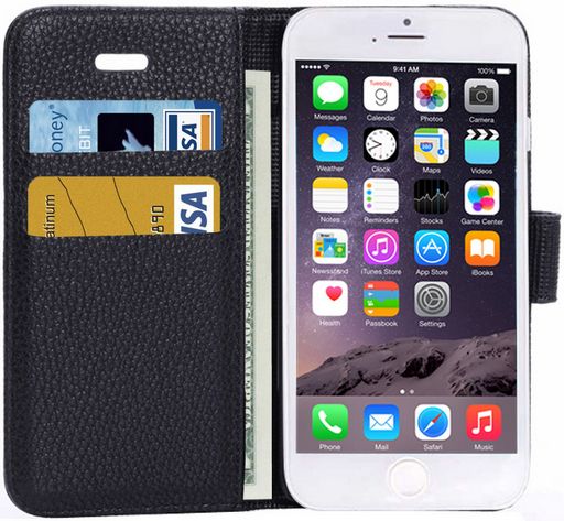 LITCHI WALLET CASE FOR IPHONE 6 / 6S