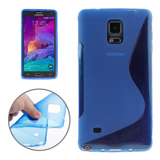 Samsung Note 4 s line чехол. Samsung s4 Blue. TPU Duotone.
