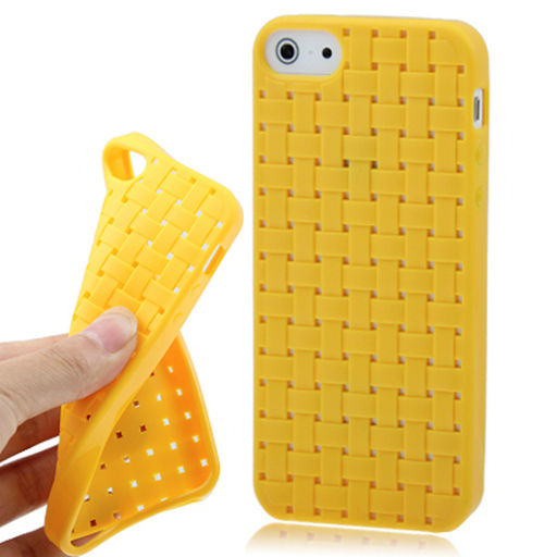 WEAVE TEXTURE JELLY CASE FOR iPHONE 5 / 5S / SE