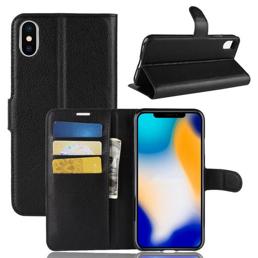 LITCHI TEXTURE HORIZONTAL FLIP LEATHER CASE FOR IPHONE XS MAX