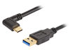 CL1100BK-1R USB A TO TYPE C R/A 1M