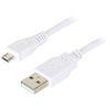 MDC1002WH-15 Micro USB Cable 1.5M, 480Mbps, 3A - White