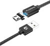 MDC1037BK USB to Magnetic Tip Micro USB 3A - 1M