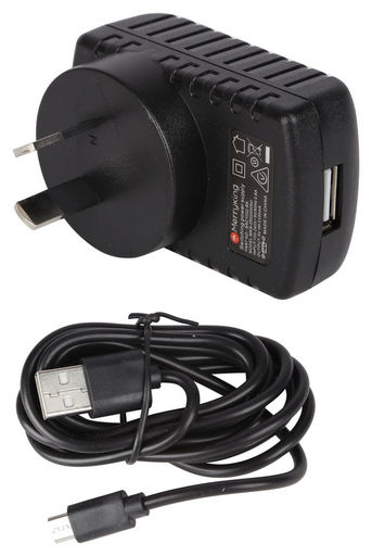 AC USB WALL CHARGER - 2.4A  WITH MICRO USB CABLE