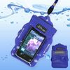 POU9020-998 Waterproof Smart Phone Pouch With Lanyard-Blue