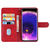 ALC3022-103 Texture Leather Flip Case With Card Slot - Red