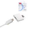 APL106 Micro USB To Type-A USB with Lightning Adaptor 1M White