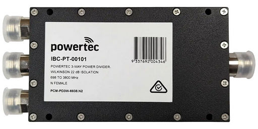 3-WAY RF POWER DIVIDER N FEMALE