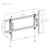 80kg HEAVY DUTY TILTABLE TV WALL MOUNT