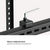 80kg HEAVY DUTY TILTABLE TV WALL MOUNT