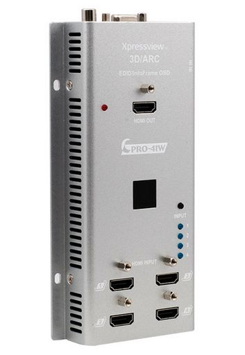 4x1 HDMI V1.4 WALL PLATE SWITCH 1080P WITH ARC/CEC - CYPRESS
