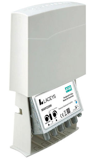 28dB 2-INPUT VHF+UHF / UHF MASTHEAD AMP