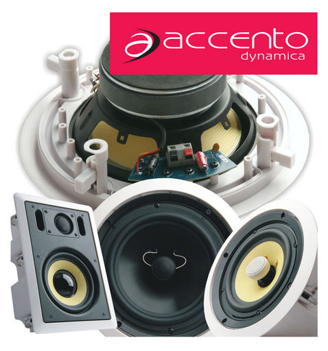 ACCENTO DYNAMICA HI-FI CEILING SPEAKER SYSTEMS 2-WAY 8 OHM PAIR