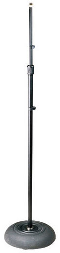 MICROPHONE TELESCOPIC FLOOR STAND WITH ROUND BASE