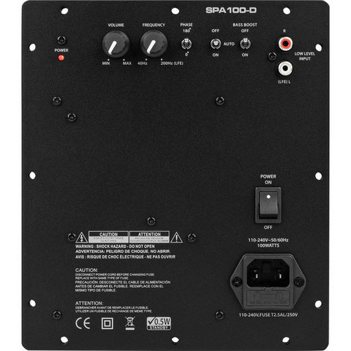 SUB-WOOFER PLATE AMPLIFIER 100W CLASS-D - DAYTON AUDIO