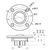 110MM CAST ALUMINUM FACE PLATE - DAYTON AUDIO