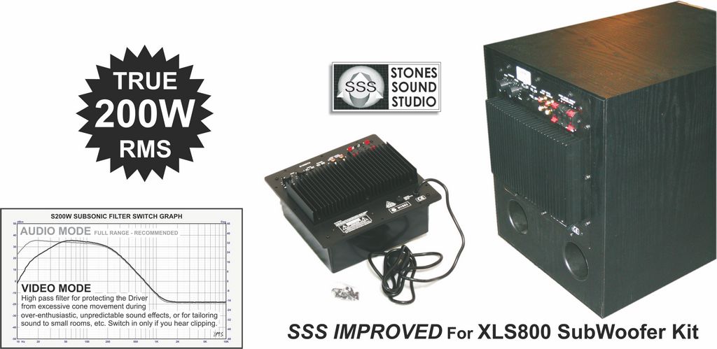 subwoofer plate amplifier 200w