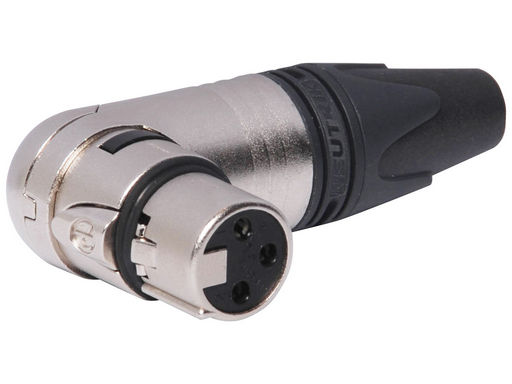 XLR FEMALE CONNECTOR - RIGHT ANGLE