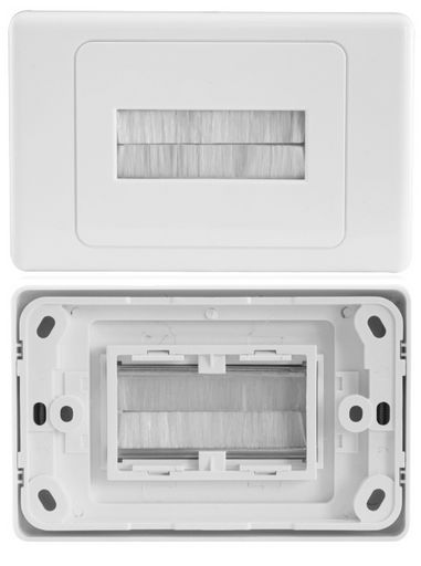 WALL PLATE BRUSH ENTRY
