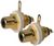 RCA PANEL SOCKET GOLD PLATED INSULATED
