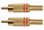 RCA PLUGS - GOLD PLATED