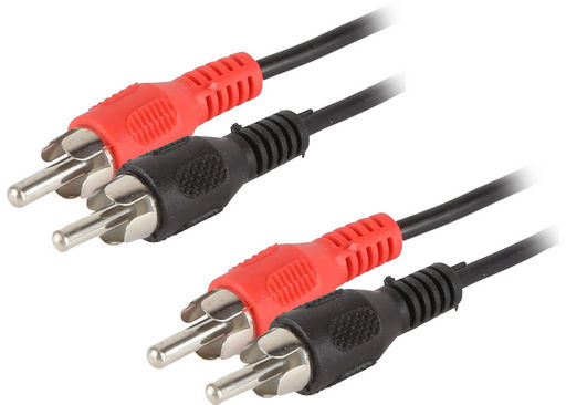 TWO RCA PLUGS TO TWO RCA PLUGS SHIELDED
