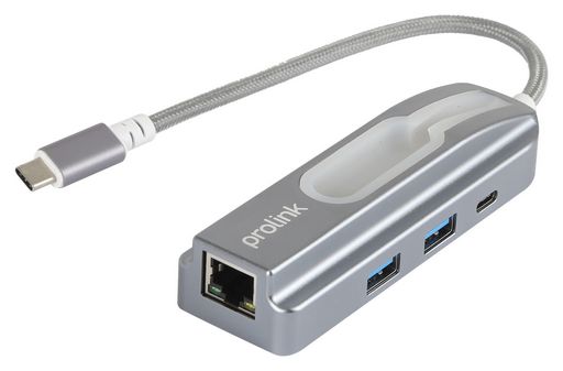 USB-C TO HUB & GIGABIT ETHERNET - PROLINK