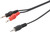 SPLITTER LEAD STEREO 3.5mm TO MONO 3.5mm
