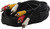 Black Shielded Stereo Audio + RG59U 75Ω Black Coax Cable