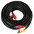 Black Shielded Stereo Audio + RG59U 75Ω Black Coax Cable