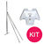 STARLINK GEN 3 SATELLITE DISH METAL ROOF MOUNT KIT