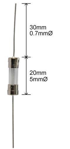TBX PIGTAIL GLASS FUSES 2AG