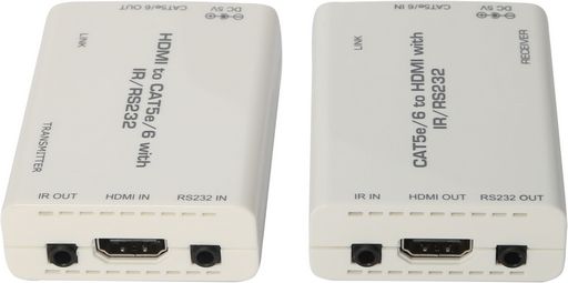 HDMI V1.3 OVER CAT5E/6 EXTENDER WITH IR & RS232